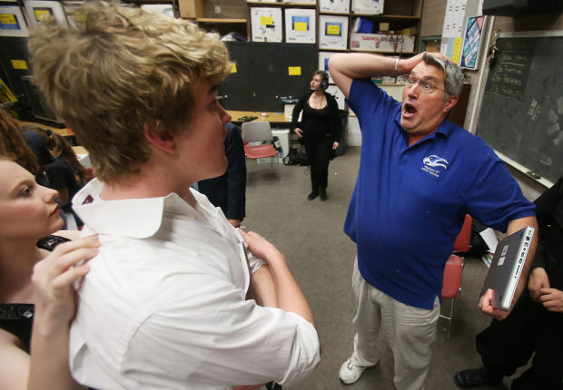"Noises Off!" rehearsal